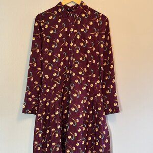 Banana Republic Dress plum/eggplant/ bordeaux size 10 NWOT